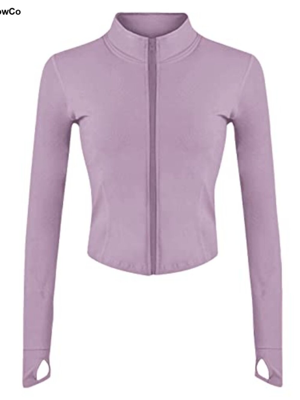 Women's Cropped Workout Jacket Zip Up Athletic Track Jacket